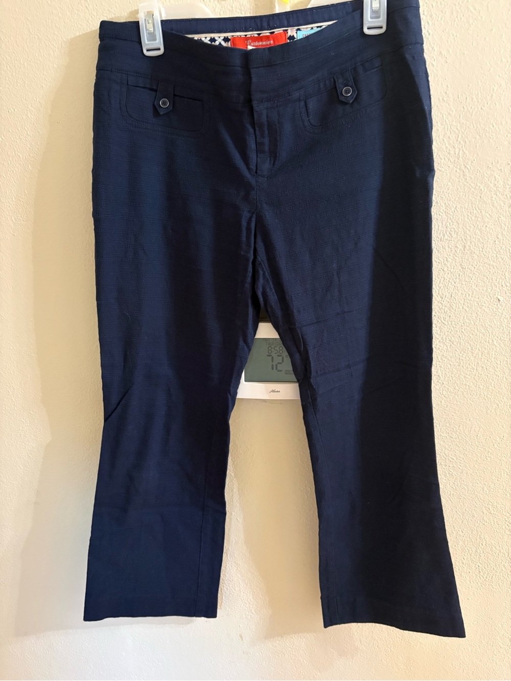 Women’s 10 Cartonnier Charlie Crop Flare Pants Navy Blue